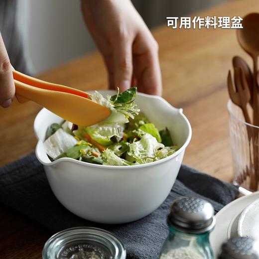 日本进口inomata沥水篮子家用水果蔬菜沥水筛洗菜淘米漏盆 商品图4