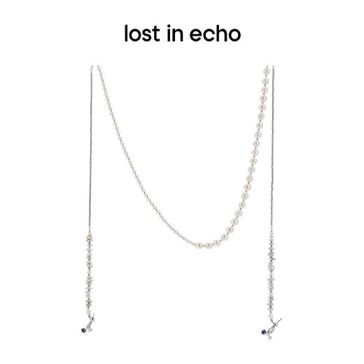 lost in echo 原创设计师品牌 多功能设计感拼接项链耳钉锁骨链耳机链男女同款 商品图0