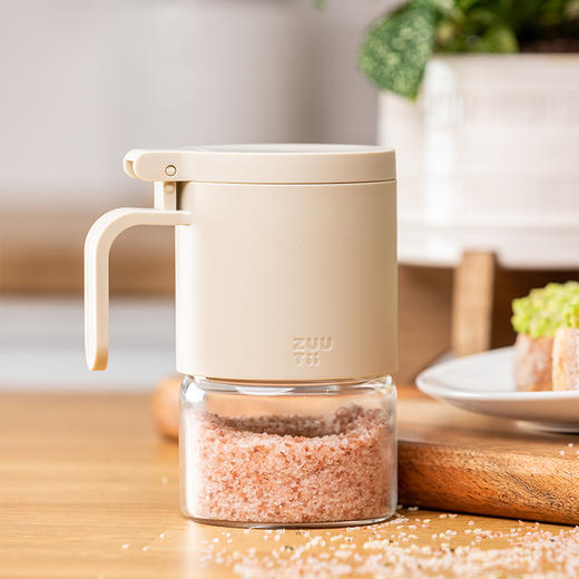 【加拿大ZUUTII 调味罐】 高硼硅玻璃 安全材质 可内置干燥剂 盖子可立 方便取材 自带长短勺 全身可拆清洗 商品图2