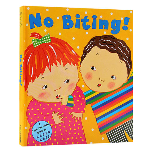 英文原版 No Biting 不许咬人 精装翻翻书 Karen Katz 卡伦卡茨 英文版 商品图0