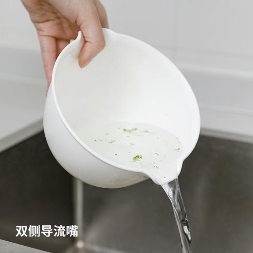 日本进口inomata沥水篮子家用水果蔬菜沥水筛洗菜淘米漏盆 商品图5