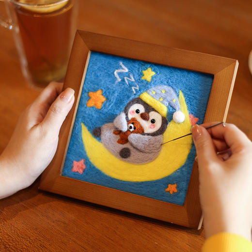 羊毛毡企鹅画 材料包 商品图1