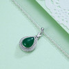 【青翠欲滴】925银绿玉髓吊坠-DZB002426水滴形2111 商品缩略图1