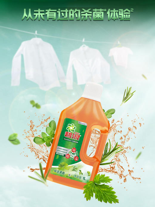 碧浪衣物家居除菌液1L（除菌液洗衣液组合） 商品图3