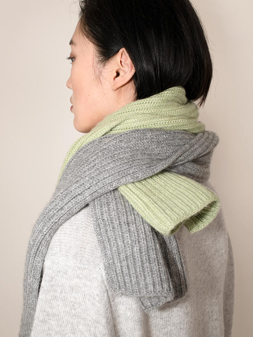 女士2021新款纯山羊绒4股加厚围巾 商品图3