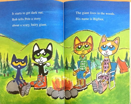 皮特猫去野营 英文原版绘本 Pete the Cat Goes Camping I Can Read Level 1 亲子幽默图画故事 英文版 进口英语书籍 商品图1