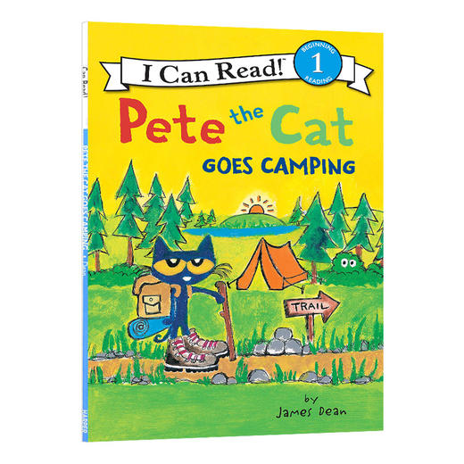 皮特猫去野营 英文原版绘本 Pete the Cat Goes Camping I Can Read Level 1 亲子幽默图画故事 英文版 进口英语书籍 商品图0