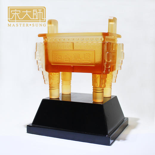 宋韶光新款 和鼎 和合鼎盛 古法琉璃摆件商务工艺礼品 商品图3