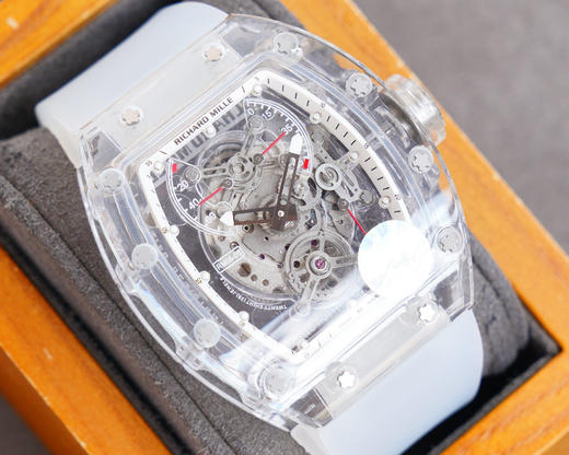 💍【Richard Mille 理查德．米勒】💍RM56-01水晶材质全镂空透明表壳，简单大方上放档次 随便搭配都好看，精湛镂空工艺，原装进口机芯，壳身尺寸50x42mm Z出品💍 商品图9
