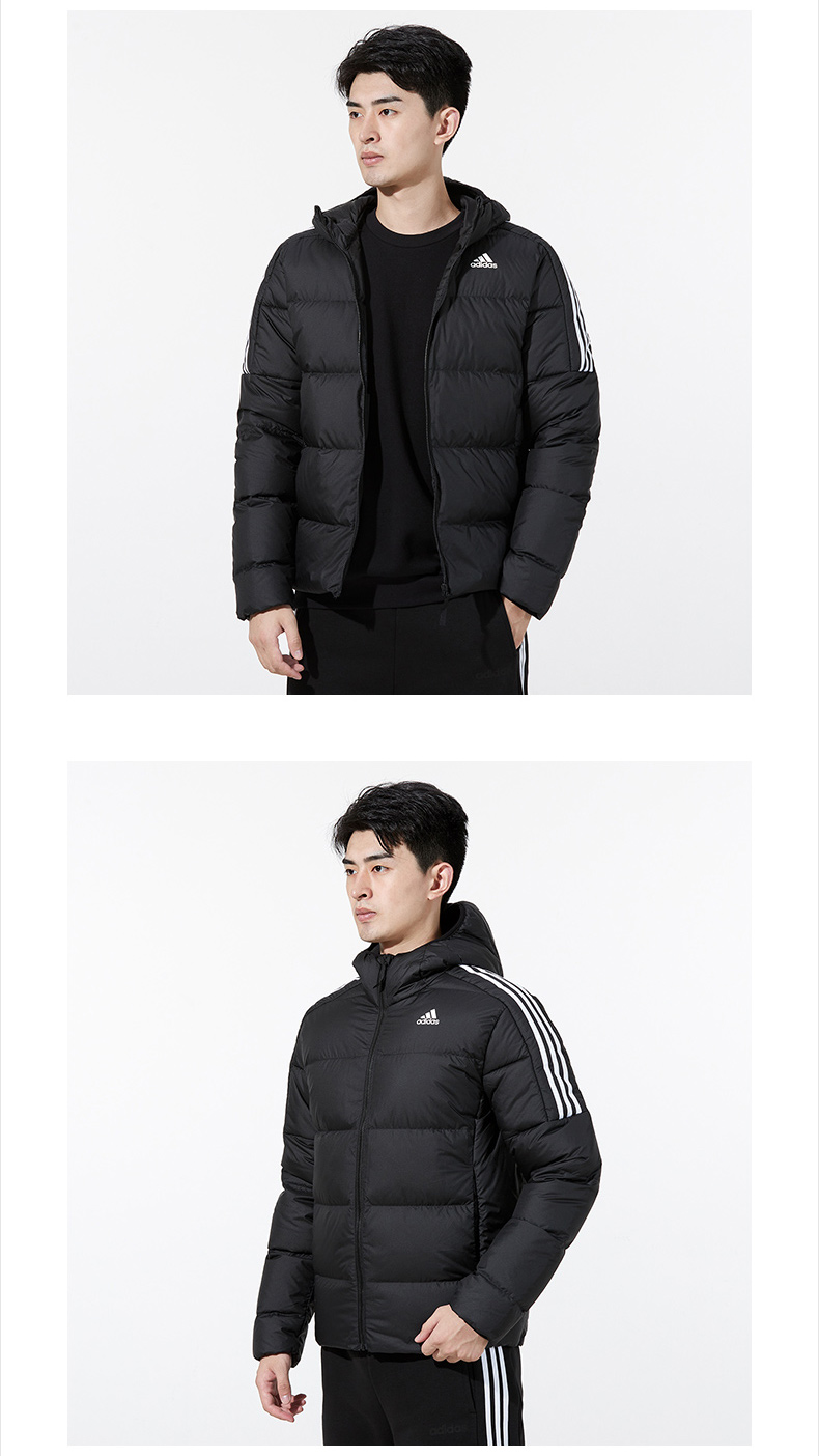 adidas阿迪达斯neo 2021冬季男子运动休闲连帽保暖羽绒服外套GT9141