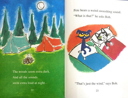 皮特猫去野营 英文原版绘本 Pete the Cat Goes Camping I Can Read Level 1 亲子幽默图画故事 英文版 进口英语书籍 商品图2