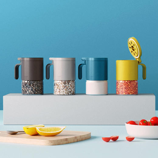 【加拿大ZUUTII 调味罐】 高硼硅玻璃 安全材质 可内置干燥剂 盖子可立 方便取材 自带长短勺 全身可拆清洗 商品图0