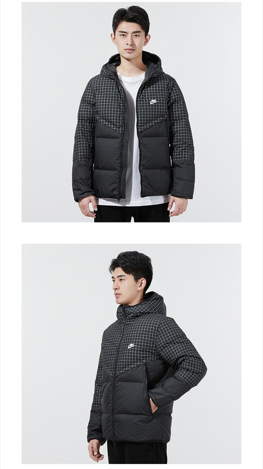 耐克NIKE 男子 羽绒服 短款 连帽 羽绒服 SF WINDRUNNER JKT AOP 羽绒夹克DD6964-010	 商品图0