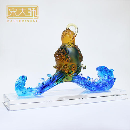 宋韶光新款福禄如意 古法琉璃摆件商务工艺礼品 商品图2