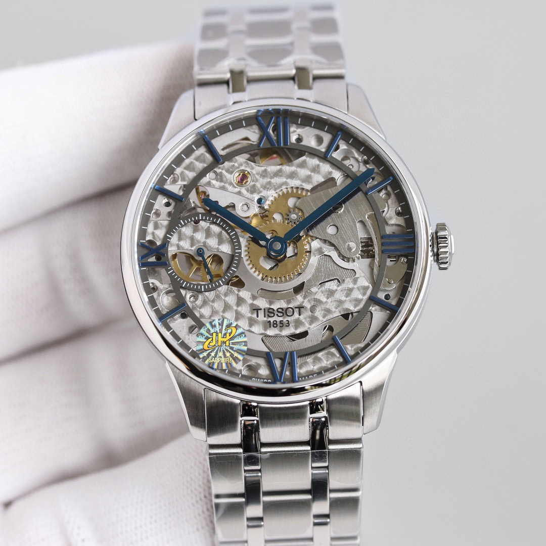 天梭tissot1853 杜鲁尔镂空系列腕表