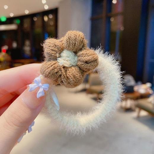 【2只装】小红书秋冬新款奶咖色系温柔高颜值仙女发圈 商品图5