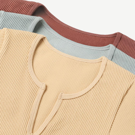 有棵树V领健身瑜伽T恤C-W385 商品图3