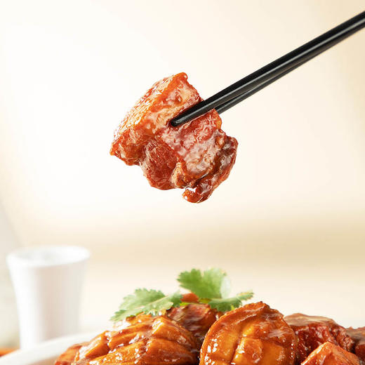 【鲍鱼红烧肉（六头鲍）】鲍鱼鲜香弹嫩 肉质饱满 精选优质五花肉 口感鲜美更营养 商品图2