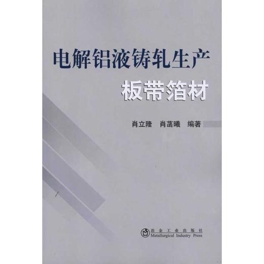 电解铝液铸轧生产板带箔材/肖立隆 商品图0