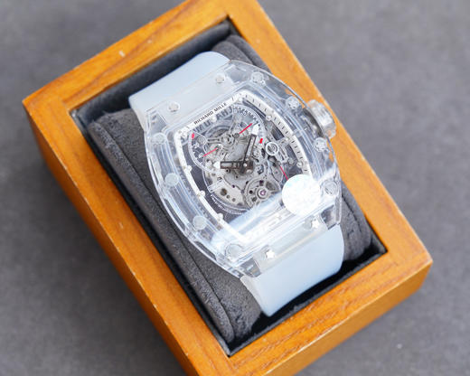 💍【Richard Mille 理查德．米勒】💍RM56-01水晶材质全镂空透明表壳，简单大方上放档次 随便搭配都好看，精湛镂空工艺，原装进口机芯，壳身尺寸50x42mm Z出品💍 商品图14