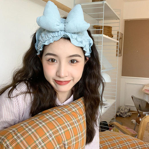 大蝴蝶结洗脸发箍可爱发卡发箍外戴 商品图9