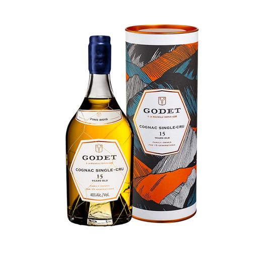 法国高帝干邑单一产区白兰地系列  洋酒 Godet Cognac Single Cru 15 Years / 22 Years 商品图0