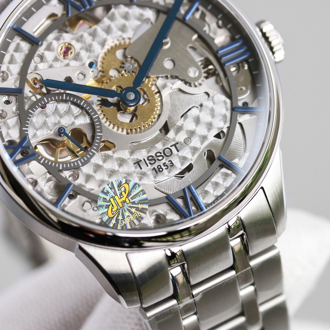 天梭tissot1853 杜鲁尔镂空系列腕表