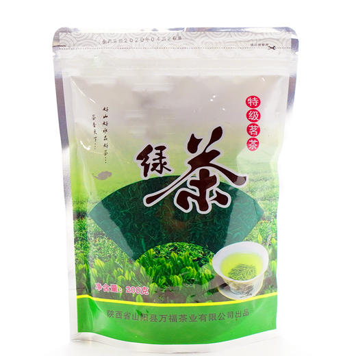 山阳县 清香爽口 万福村绿茶 200g 商品图0