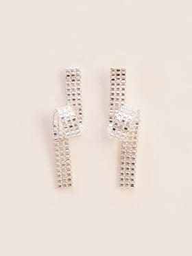 北京仓｜Wouters Hendrix-Twisted-扭曲 耳环（银色）［比利时设计师］