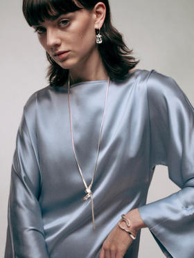 北京仓｜Wouters Hendrix-Long flat-蛇纹 长项链［比利时设计师］