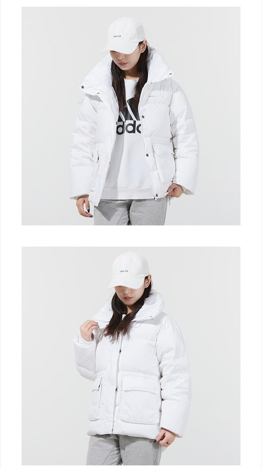 Adidas阿迪达斯NEO女装冬季新款保暖舒适防风羽绒服H18617 商品图0