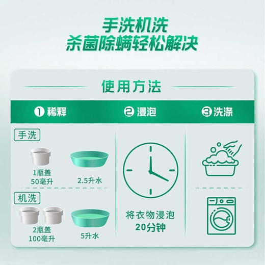 碧浪衣物家居除菌液510ML*2瓶（计价单位：套）混色 商品图4