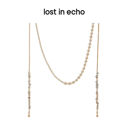 lost in echo 原创设计师品牌 多功能设计感拼接项链耳钉锁骨链耳机链男女同款 商品图3