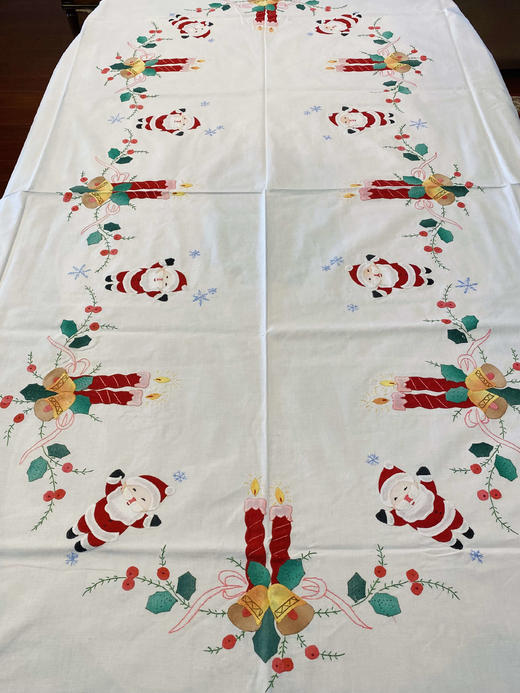 纯棉彩色手绣桌布  出口日韩的老外贸库存（共3款，规格180*270cm） 商品图13