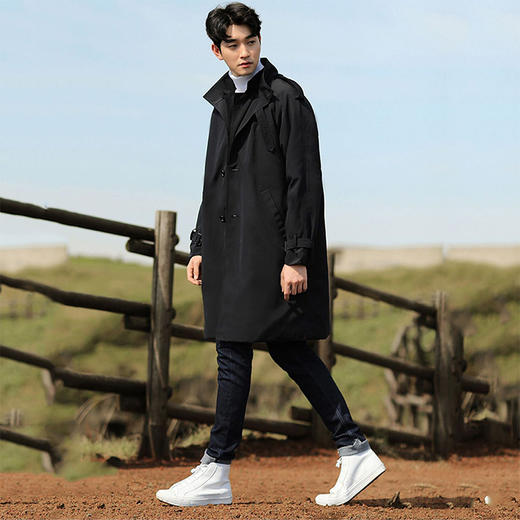 S.ANGELO圣捷罗 鸭绒切尔西风衣羽绒服（发货时效：5~7天） 商品图0