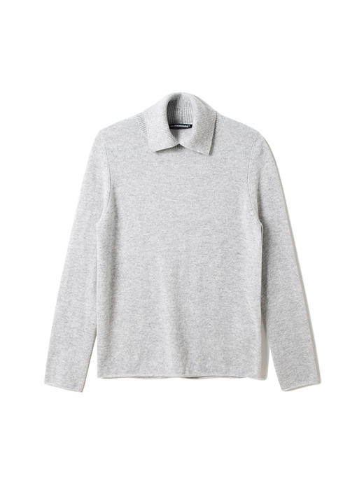 女士2021新款纯山羊绒开叉高领套头衫 商品图4