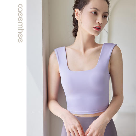 卡益裸感磨毛瑜伽背心KV01113D 电商款 商品图2