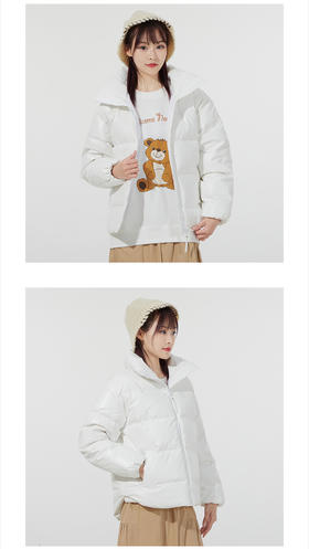 adidas阿迪达斯女装上衣 新款运动服户外防显瘦风保暖休闲时尚宽松羽绒服外套HB8609