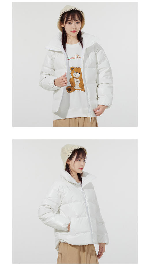 adidas阿迪达斯女装上衣 新款运动服户外防显瘦风保暖休闲时尚宽松羽绒服外套HB8609 商品图0