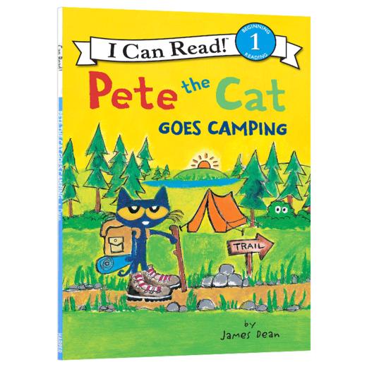 皮特猫去野营 英文原版绘本 Pete the Cat Goes Camping I Can Read Level 1 亲子幽默图画故事 英文版 进口英语书籍 商品图3