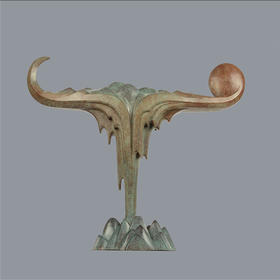 宇达青铜全铜摆件《顶天立地 日月增辉》玄关 创意装饰 家居工艺摆件