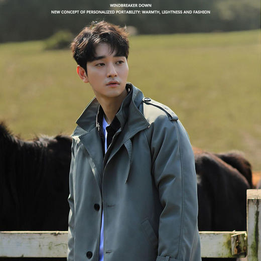 S.ANGELO圣捷罗 鸭绒切尔西风衣羽绒服（发货时效：5~7天） 商品图3