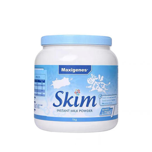 澳洲美可卓蓝妹子脱脂奶粉1kg 商品图0