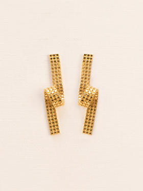 北京仓｜Wouters Hendrix-Twisted-扭曲 耳环（金色）［比利时设计师］