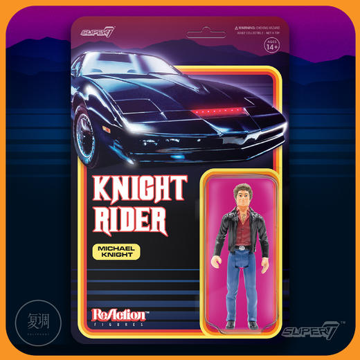 现货 Super7 霹雳游侠挂卡 麦克奈特 Knight Rider 商品图1