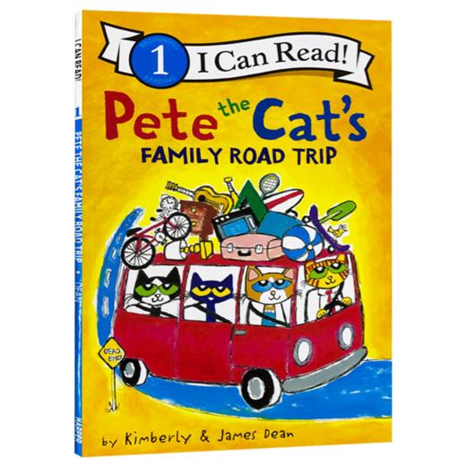 皮特猫 家庭旅行 英文原版 Pete the Cat’s Family Road Trip I Can Read Level 1 幽默图画故事 英文版 进口英语书籍 商品图3