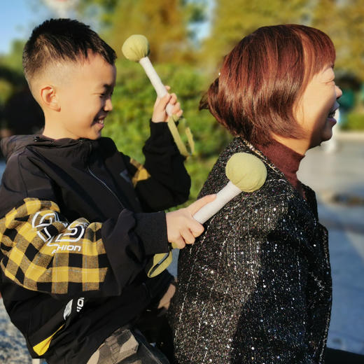 同有三和·中药养生锤 | 敲胆经锤 | 柔韧锤头 力感渗透 | 种子药材 匠人手作 | 省力手环设计 | 敲打放松肩颈腰腿 商品图4