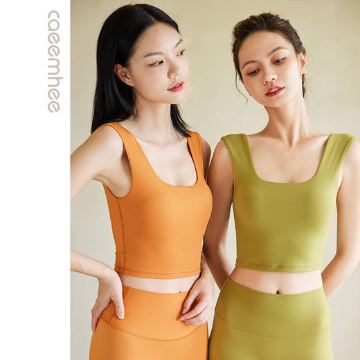 卡益裸感磨毛瑜伽背心KV01113D 电商款 商品图0