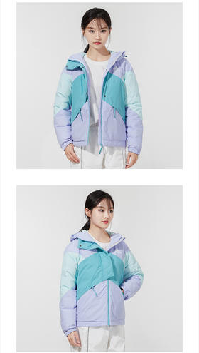 Adidas阿迪达斯羽绒服女装2021冬季新款运动服户外防风保暖拼色休闲时尚羽绒夹克外套GT6546