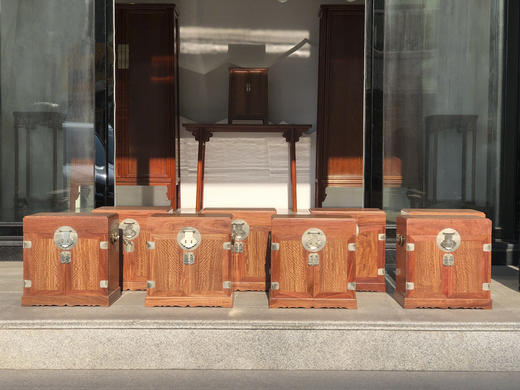 红桥红  家具严选  缅甸花梨（大果紫檀）【38故宫款·官皮箱】 商品图0